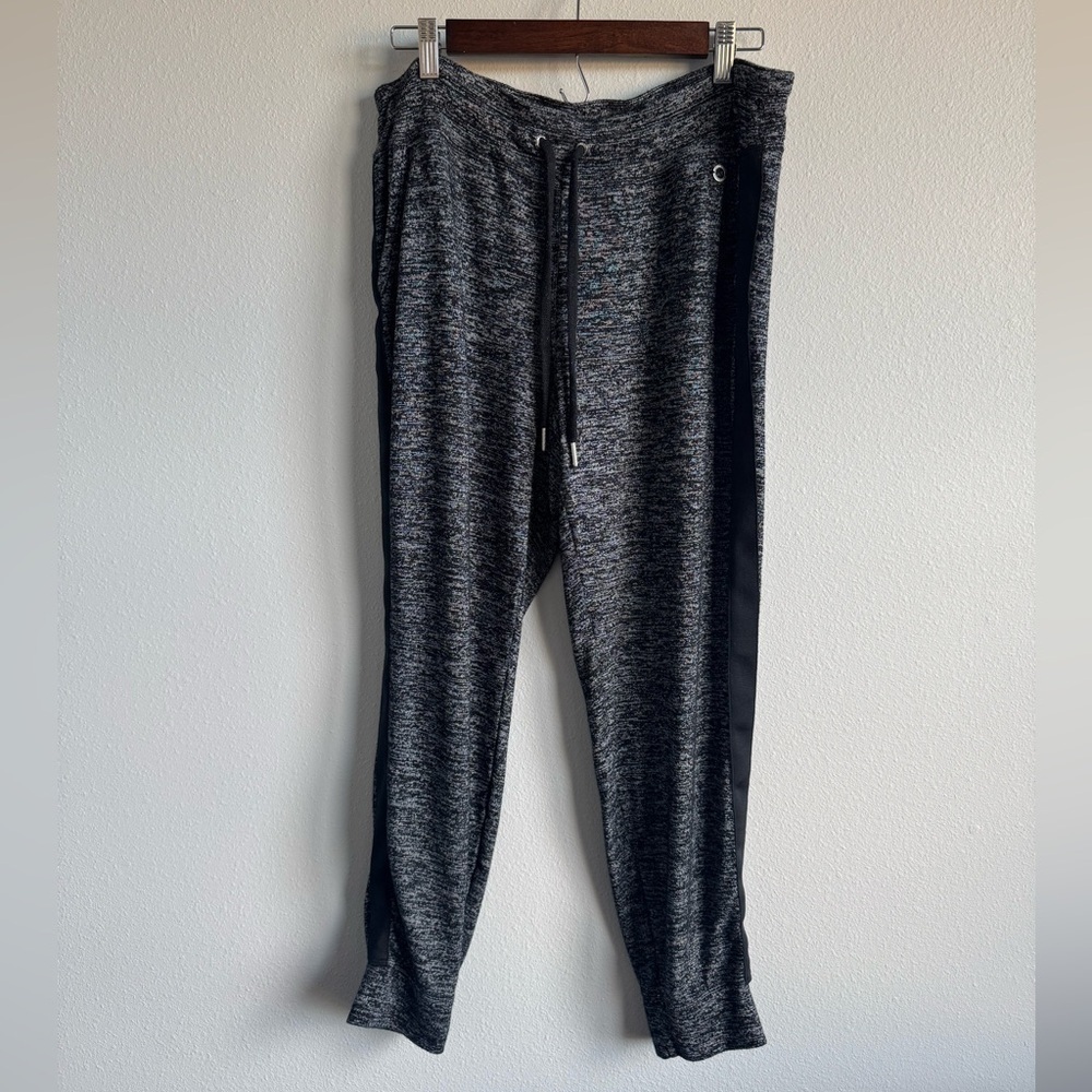 Calvin Klein Women's Black and Gray Performance Joggers Soft Stretch Size Large